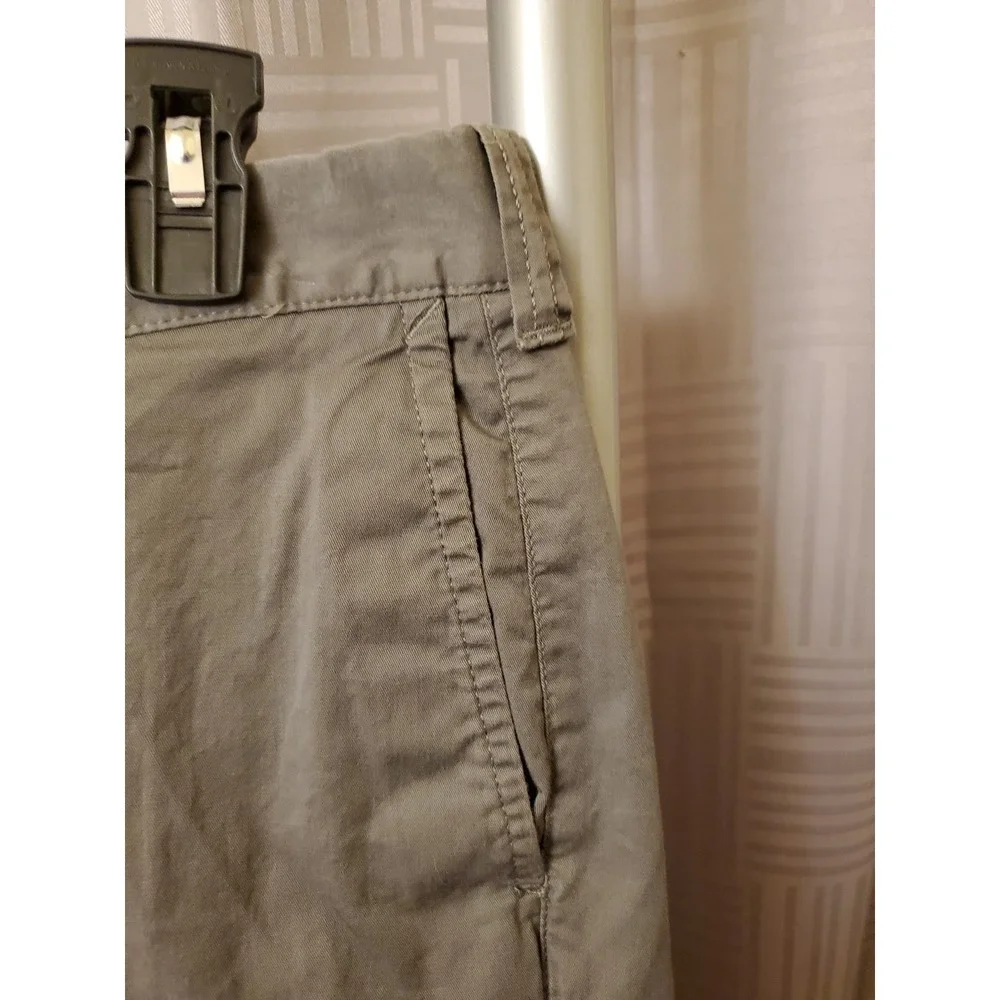 J Crew Chino‎ Shorts Mens 31 Gray Cotton Stretch Flat Front Preppy 9